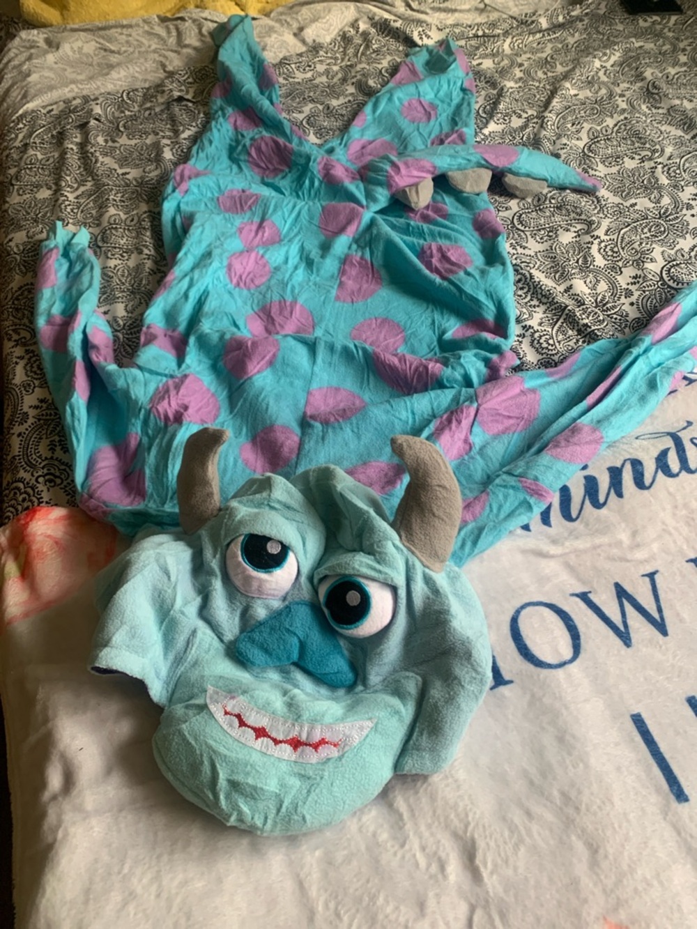 Monsters, Inc. Sulley Plush Hooded Costume Blanket